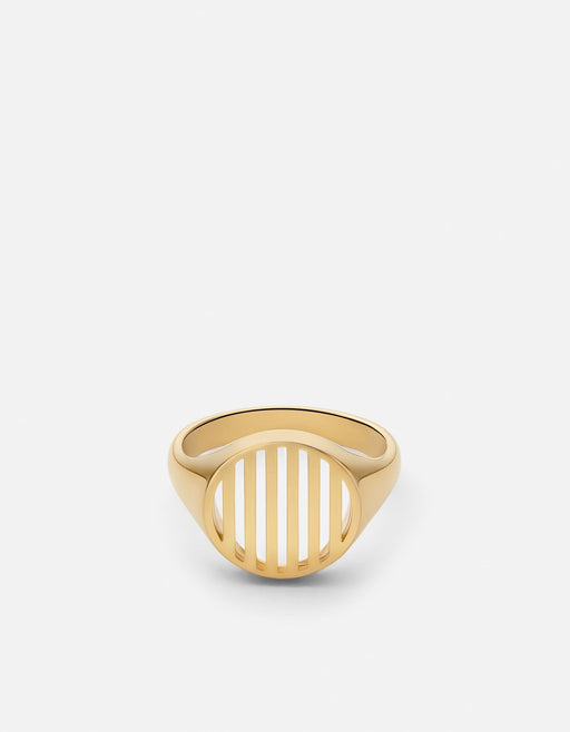 Miansai Rings Row Ring, Gold Vermeil Polished Gold / 8