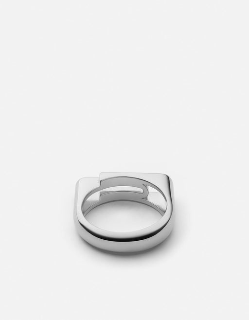 Miansai Rings Paper Clip Ring, Sterling Silver