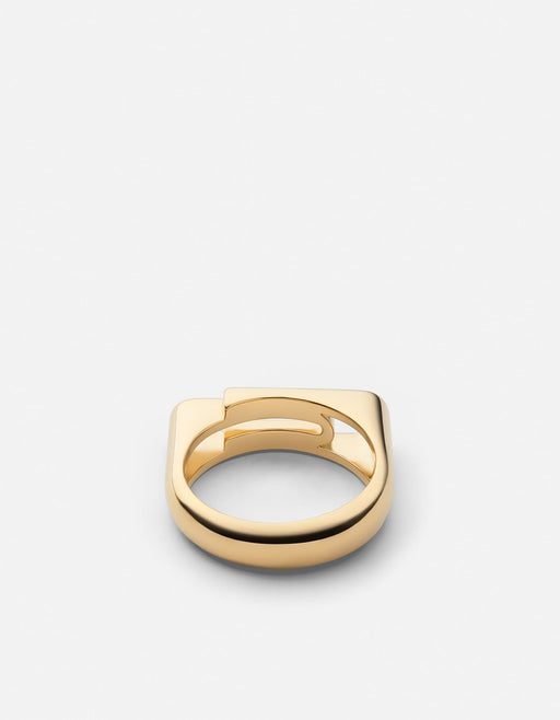 Miansai Rings Paper Clip Ring, Gold Vermeil