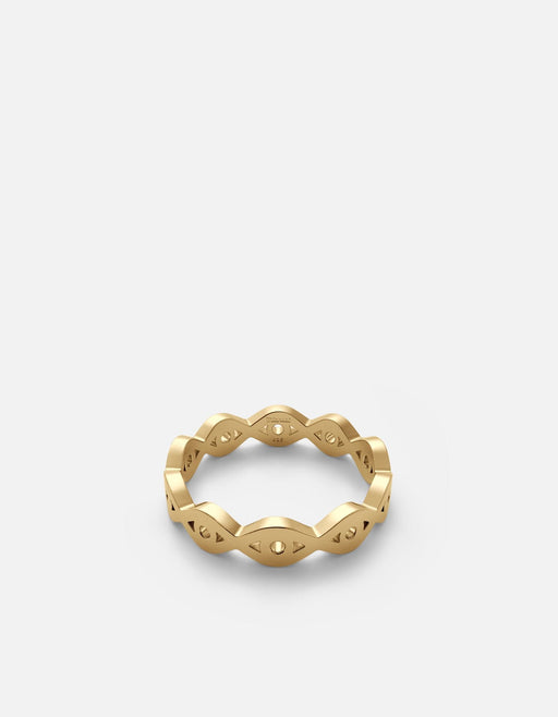 Miansai Rings Mati Eye Ring, Gold Vermeil