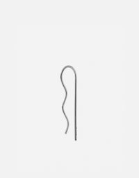 Miansai Earrings Curve Threader Earring, Sterling Silver Polished Silver / Single