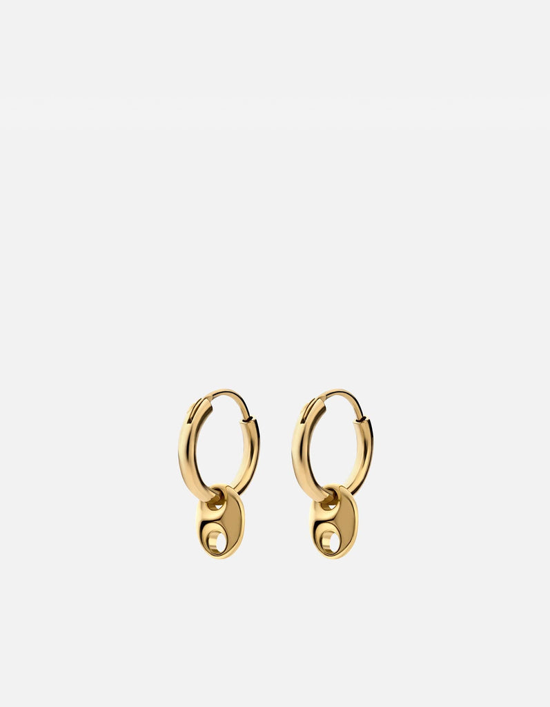 Miansai Earrings Pyper Huggie Earrings, Gold Vermeil Polished Gold / Pair