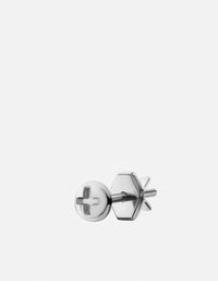 Miansai Earrings Screw Stud Earring, Sterling Silver Polished Silver / Single