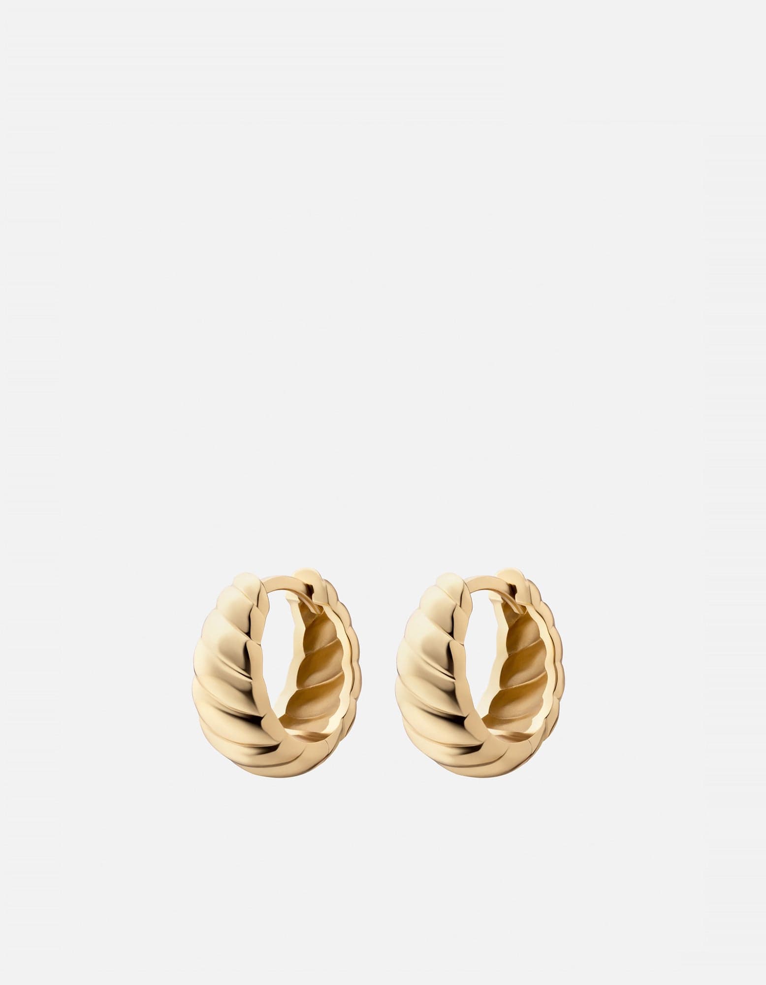 Khari Croissant Huggies, Gold Vermeil Women's Earrings Miansai