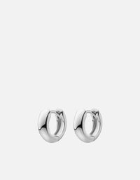 Miansai Earrings Sia 10.5mm Plain Huggies, Sterling Silver Silver / Pair