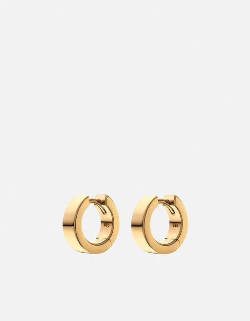 Miansai Earrings 4mm Huggie Earrings, Gold Vermeil Polished Gold / Pair