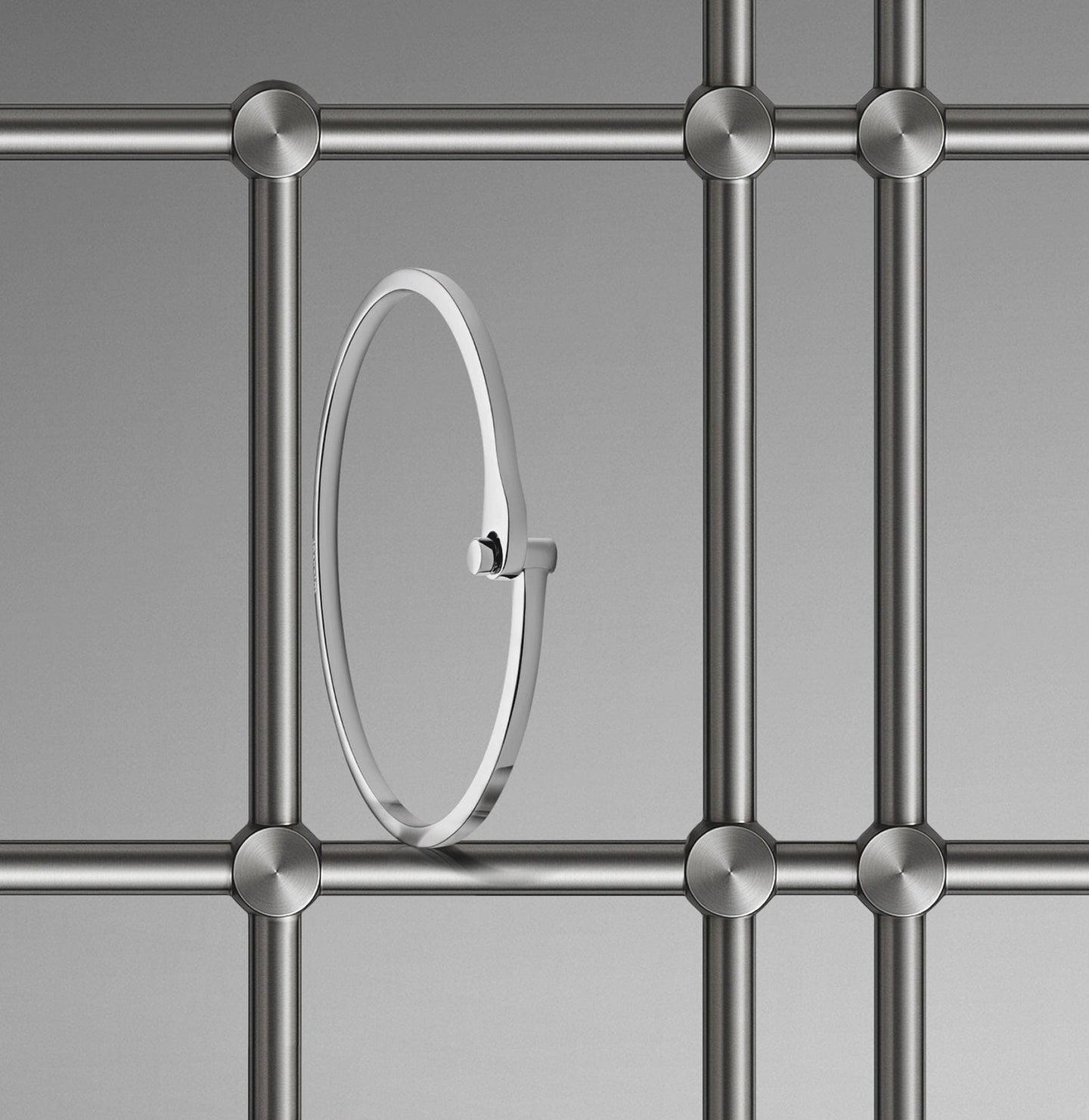 Men's Nyx Cuff in silver.