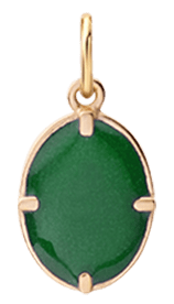 Miansai Pendants Portal Pendant w/ Green Enamel, Gold Vermeil Green