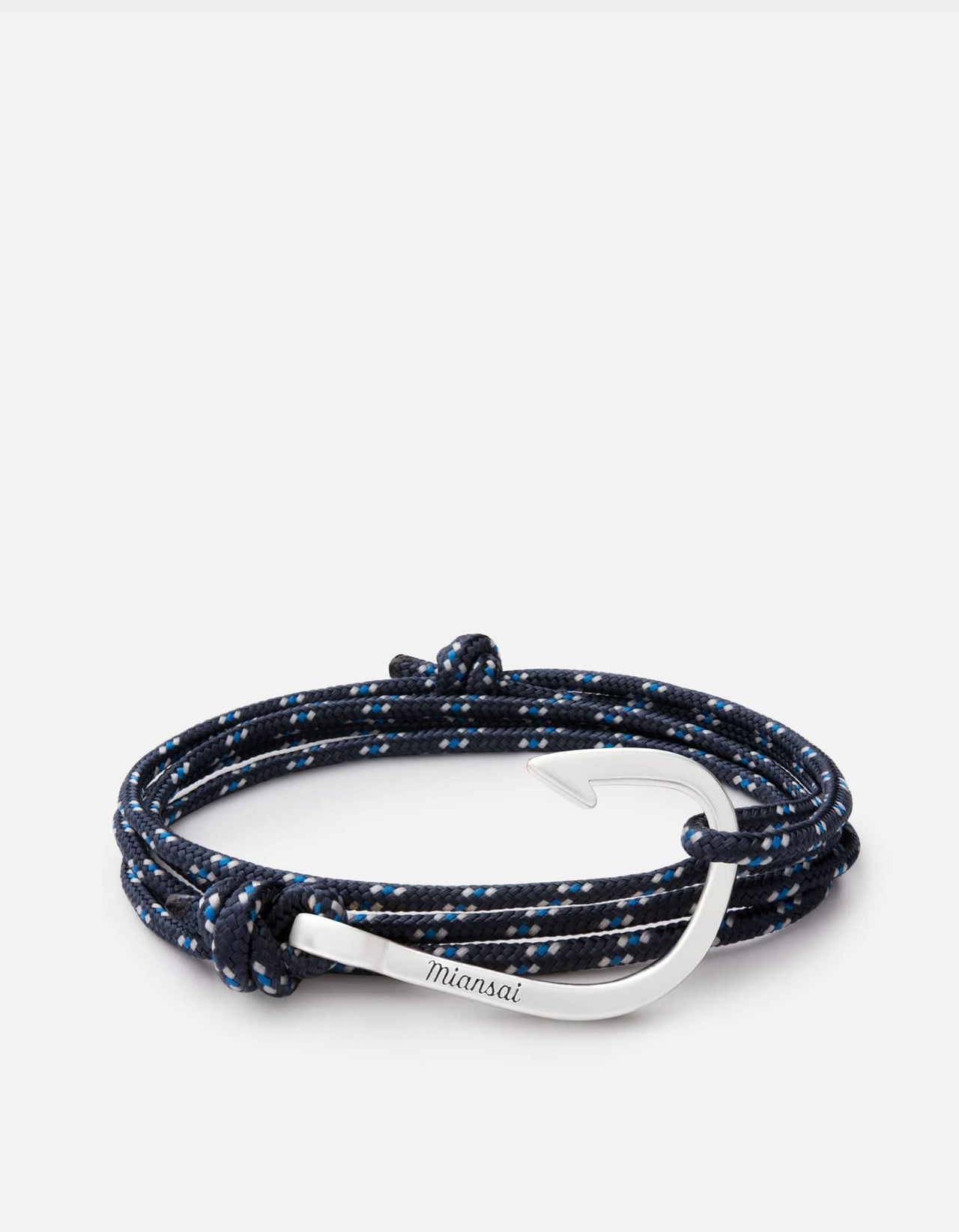 Miansai Hook Rope Bracelet, Silver
