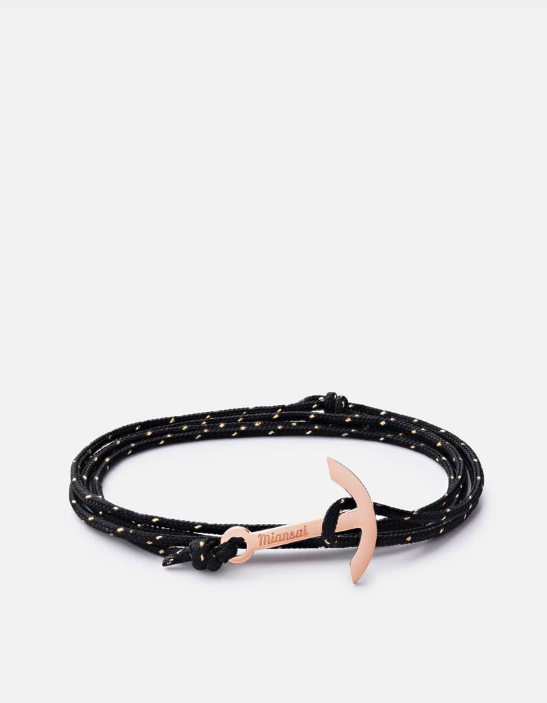 Miansai Hooks/Anchors Mini Modern Anchor Rope, Rose Onyx / O/S