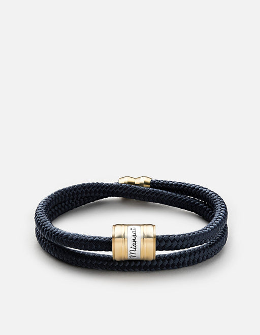 Miansai Bracelets Casing Rope, Brass Solid Navy / M