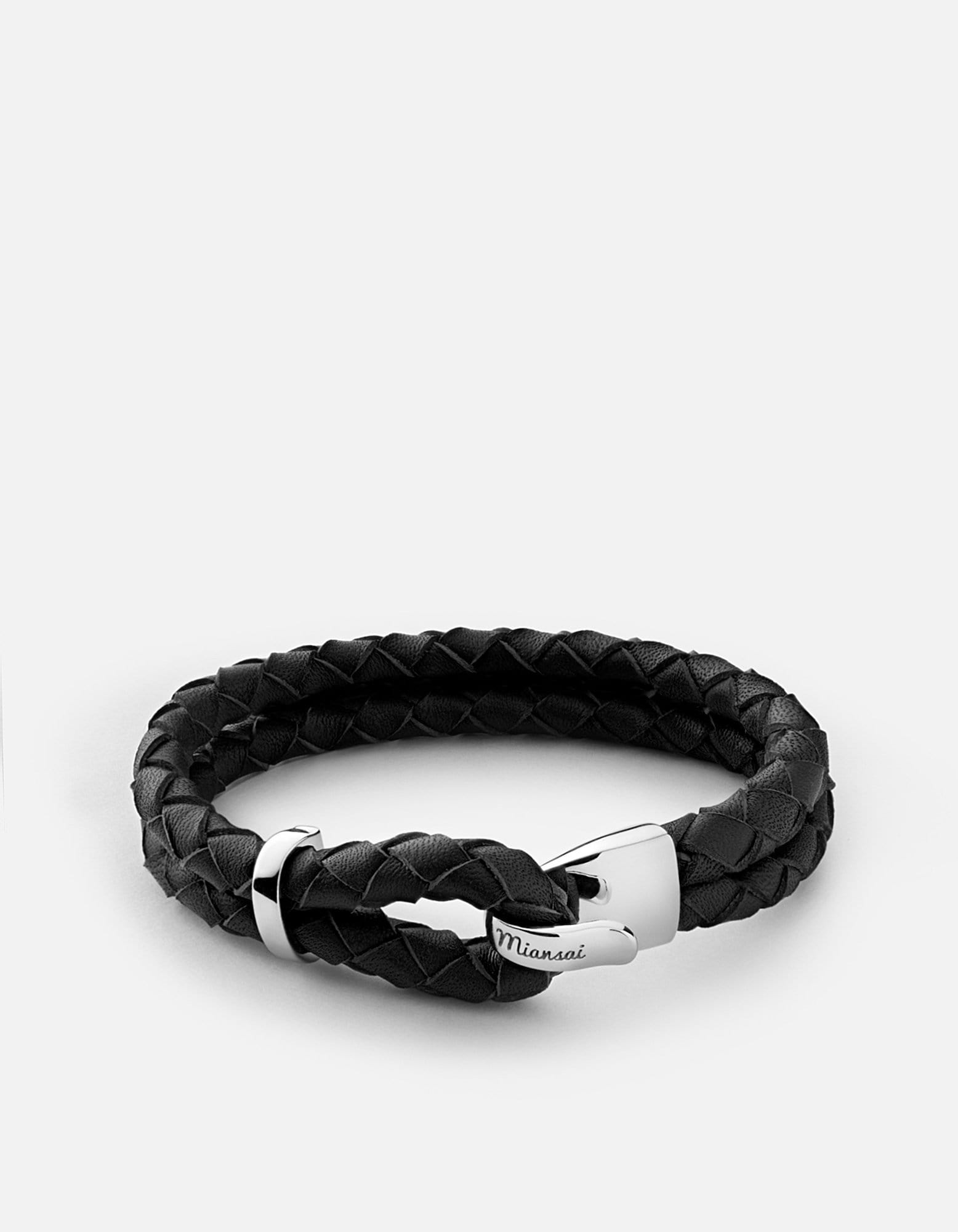 Beacon Leather Bracelet, Sterling Silver | Men's Bracelets | Miansai
