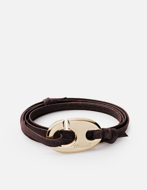 Miansai Bracelets Brummel Hook Bracelet, Gold Plated Mojave / O/S