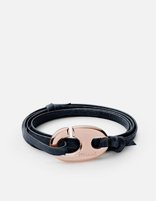 Miansai Bracelets Brummel Hook Bracelet, Rose Plated Dusk / O/S