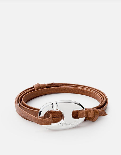 Miansai Bracelets Brummel Hook Bracelet, Silver Plated Sahara / O/S