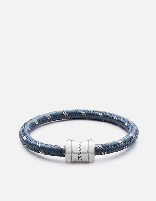 Miansai Bracelets Single Rope Casing, Silver Slate/Steel / M