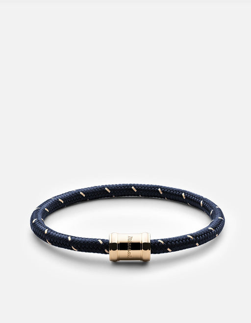 Miansai Bracelets Mini Single Rope Casing, Gold Navy/Gold / M