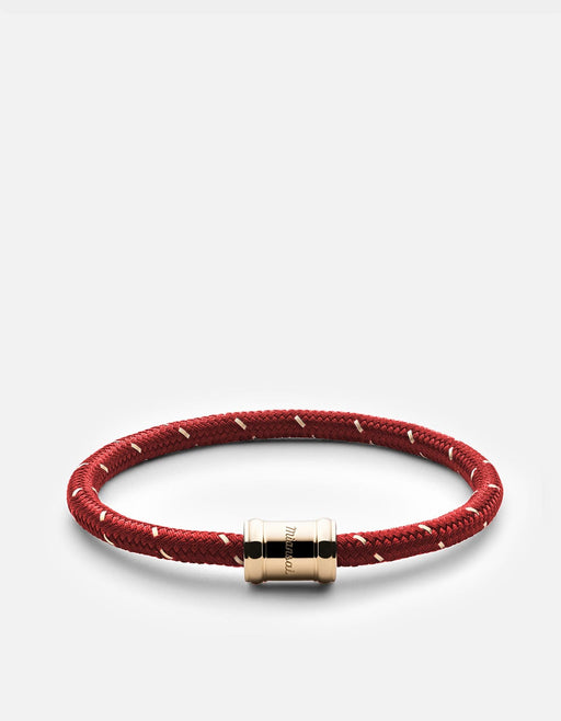 Miansai Bracelets Mini Single Rope Casing, Gold Red/Gold / M