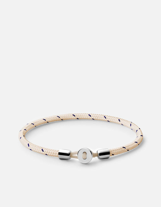 Miansai Bracelets Nexus Rope Bracelet, Sterling Silver Natural/Navy / M