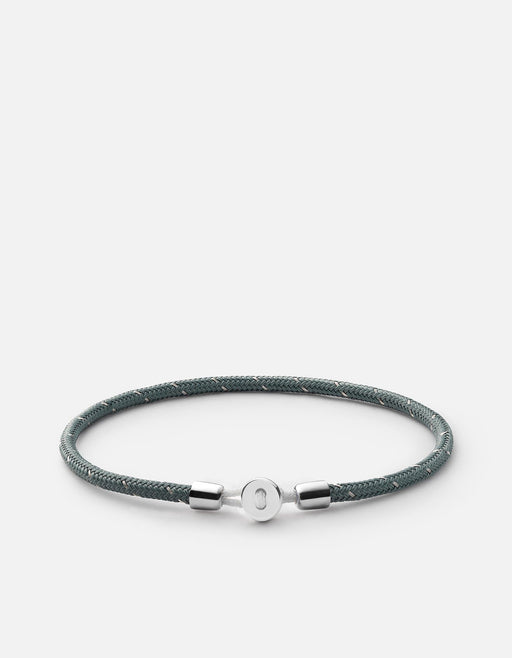Miansai Bracelets Nexus Rope Bracelet, Sterling Silver Opal/Steel / M