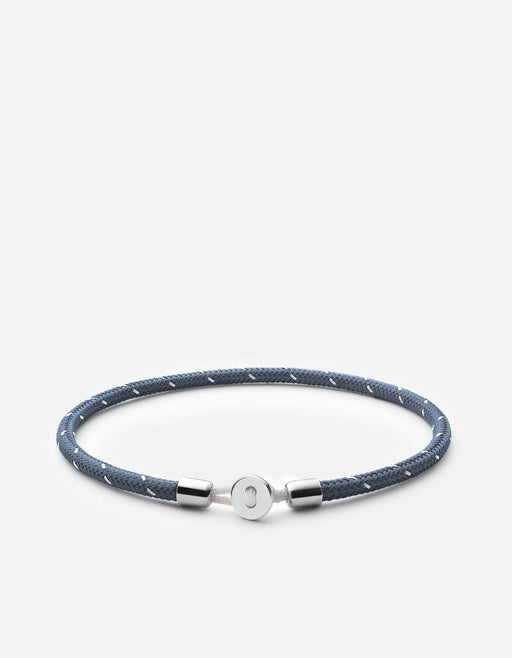 Miansai Bracelets Nexus Rope Bracelet, Sterling Silver Slate/Steel / M
