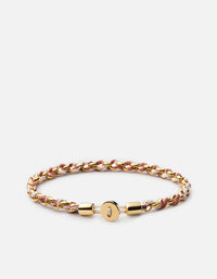 Miansai Bracelets Nexus Chain Bracelet, Gold Vermeil Canyon Rose/White / S