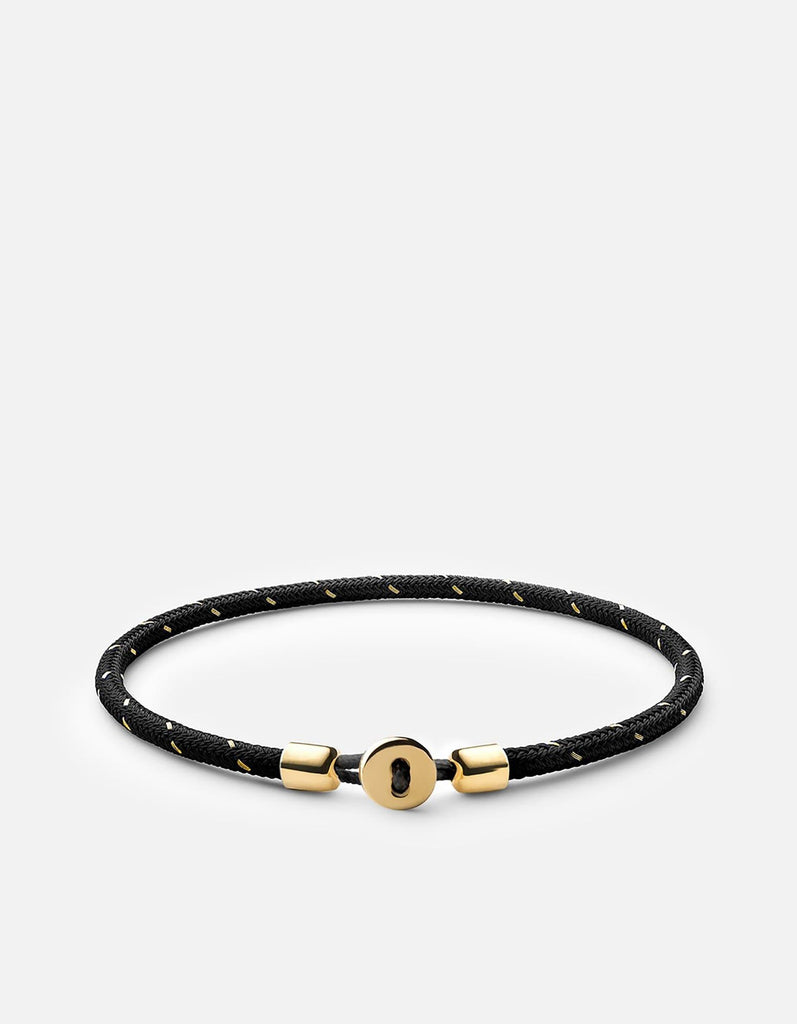 Miansai Bracelets Nexus Rope Bracelet, Gold Vermeil Black/Gold / M