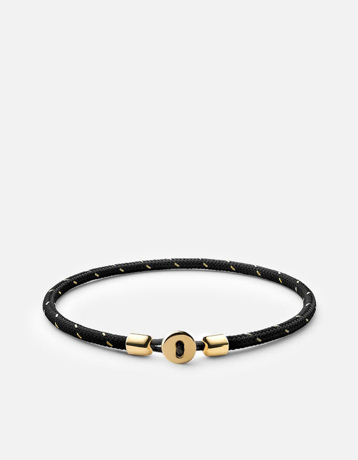 Miansai Bracelets Nexus Rope Bracelet, Gold Vermeil Black/Gold / S