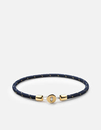 Miansai Bracelets Nexus Rope Bracelet, Gold Vermeil Navy/Gold / M