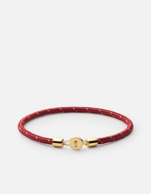 Miansai Bracelets Nexus Rope Bracelet, Gold Vermeil Red/Gold / M