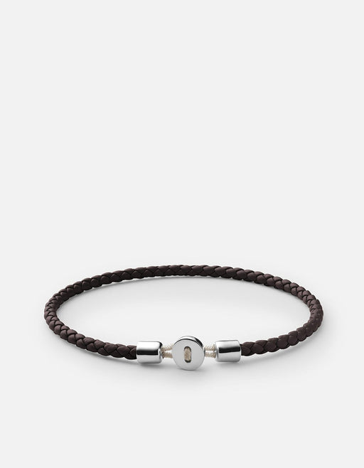 Miansai Bracelets Nexus Leather Bracelet, Sterling Silver
