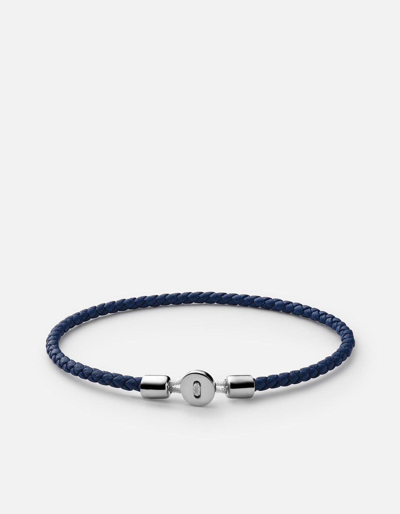 PANDORA Moments Dark Blue Double Woven Leather Bracelet | Lyst