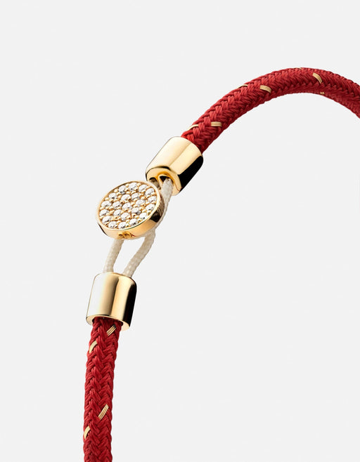 Miansai Bracelets Nexus Rope Bracelet, Gold Pavé
