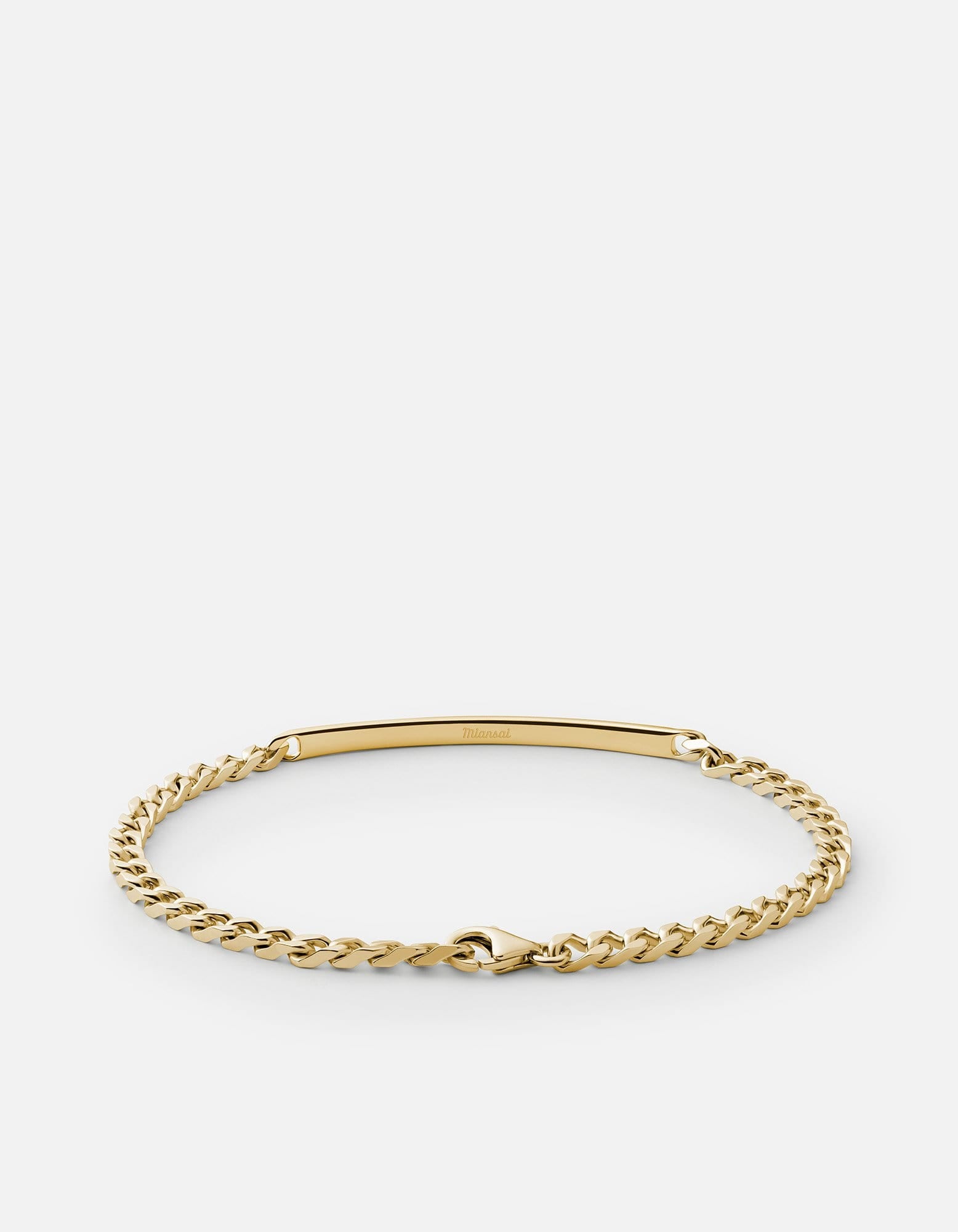 ID Chain Bracelet, Gold Vermeil, Men's Bracelets