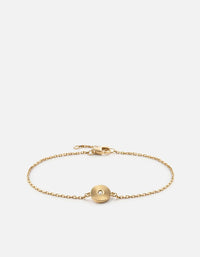 Miansai Bracelets Rey Chain Bracelet, Gold Pavé Polished Gold/Pave / S / Monogram: No