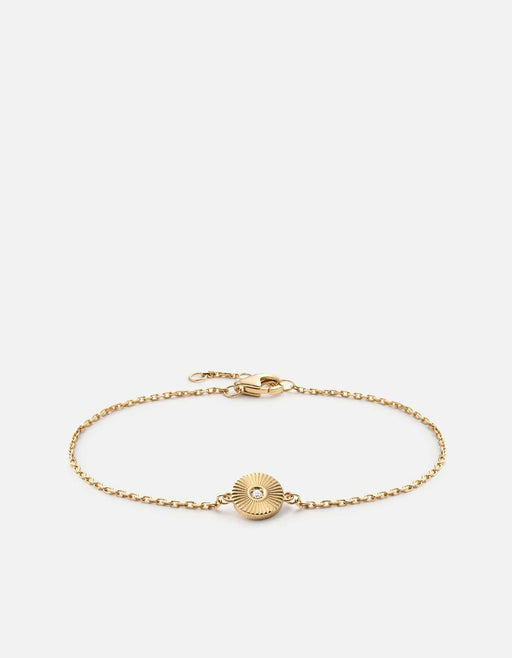 Miansai Bracelets Rey Chain Bracelet, Gold Pavé Polished Gold/Pave / S / Monogram: No