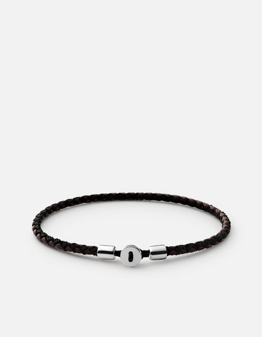 Miansai Bracelets Nexus Ribbon Bracelet, Sterling Silver Black/Brown / M