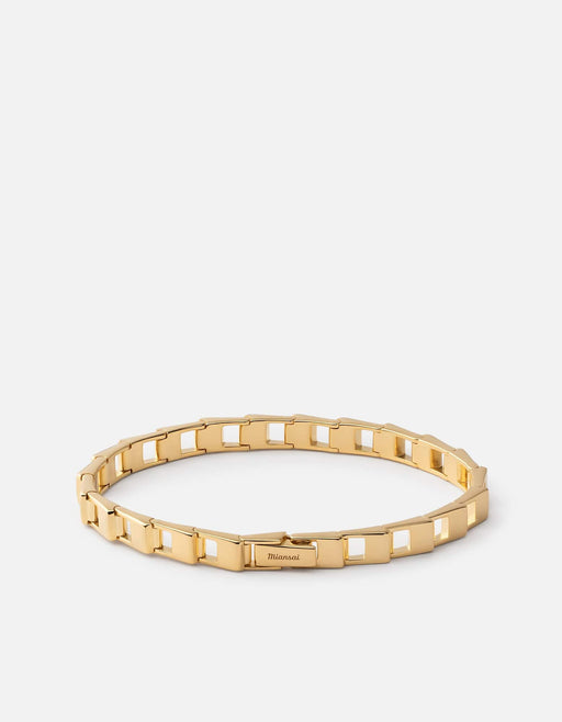 Miansai Bracelets Cava Bracelet, Gold Vermeil Polished Gold / S