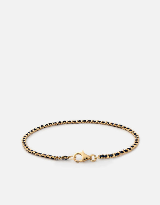Miansai Bracelets 2mm Braided Chain Bracelet, Gold Vermeil