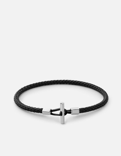 Miansai Bracelets Vice Rope Bracelet, Sterling Silver Solid Black / S