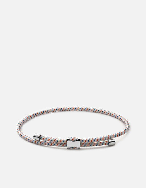 Miansai Bracelets Orson Pull Bungee Rope Bracelet, Sterling Silver Off White / O/S