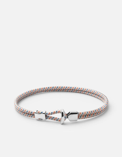 Miansai Bracelets Orson Loop Bungee Rope Bracelet, Sterling Silver Off White / M