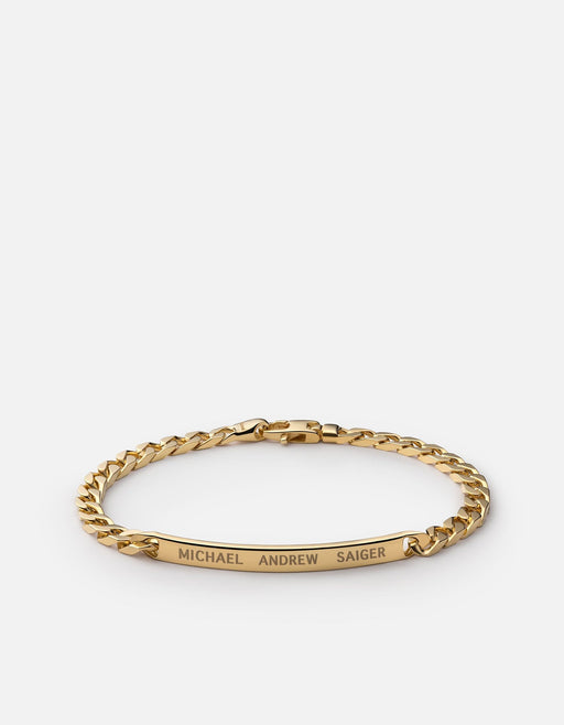 Miansai Bracelets 4mm ID Chain Bracelet, Gold Vermeil