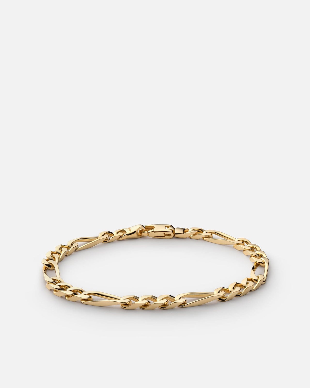 Miansai Men's 5mm Figaro Chain Bracelet, Gold Vermeil, Size M