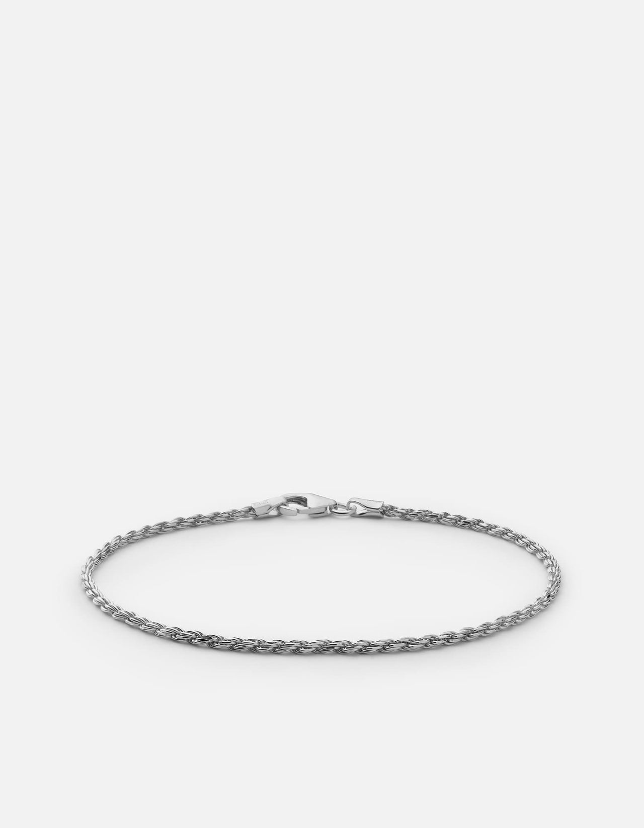 Miansai Men's 1.8mm Rope Chain Bracelet, Sterling Silver, Size L