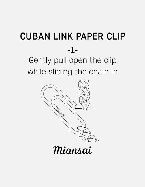 Miansai Bracelets Cuban Link Paper Clip Bracelet, Sterling Silver