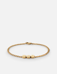 Miansai Bracelets Type Chain Bracelet, Gold Vermeil 1 Letter / Polished Gold / M / Monogram: Yes