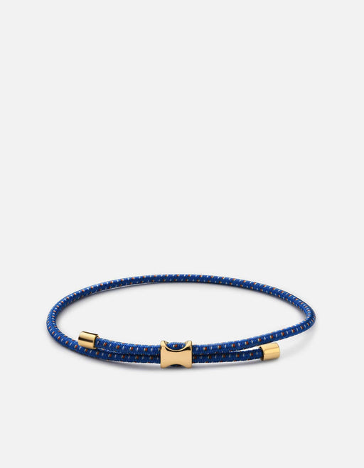 Miansai Bracelets Orson Pull Bungee Rope Bracelet, Gold Vermeil Cobalt Blue / O/S