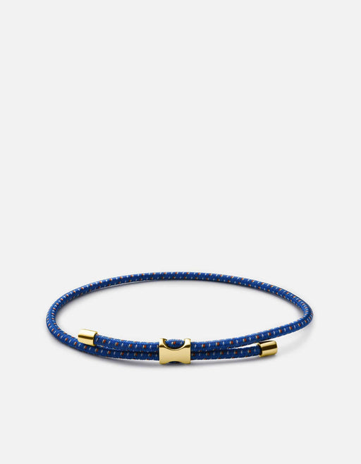 Miansai Bracelets Orson Pull Bungee Rope Bracelet, Gold Vermeil Cobalt Blue / O/S