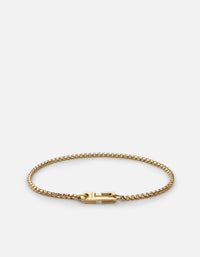 Miansai Bracelets Annex Venetian Chain Bracelet, Gold Vermeil Polished Gold / M
